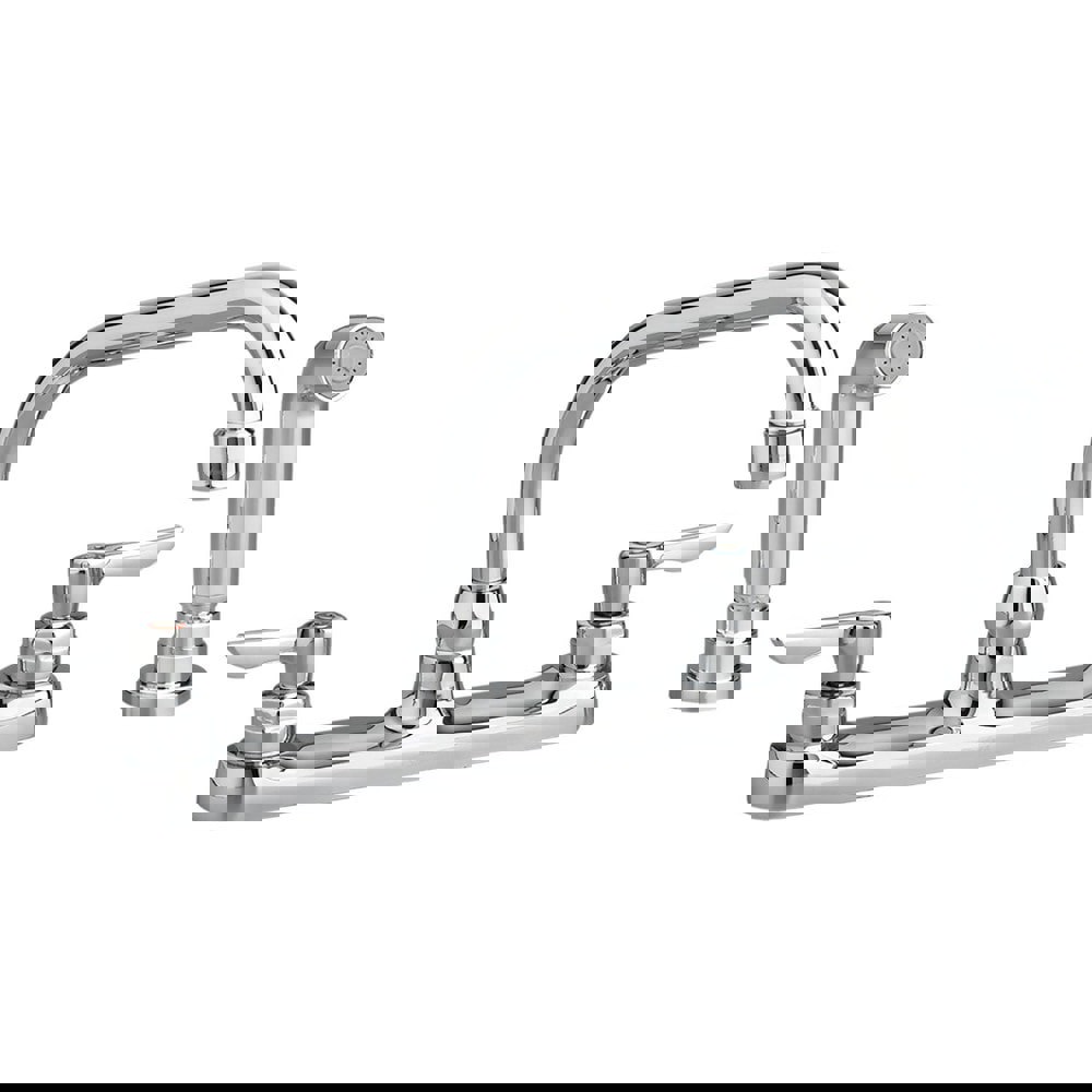 Lavatory Faucets; Inlet Location: Back ; Spout Type: Swivel ; Inlet Pipe Size: 1/2 in ; Inlet Gender: Male ; Handle Type: Lever ; Maximum Flow Rate: 1.5